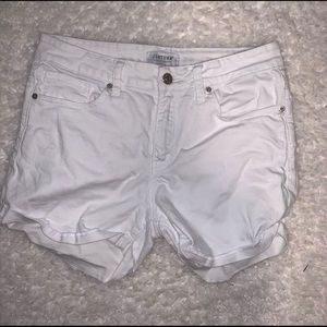 Just USA white jean shorts